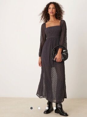 Free People Malina Maxi Dress Dark Scales Size Medium